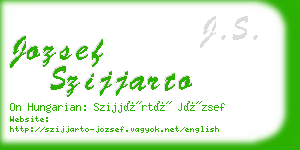 jozsef szijjarto business card